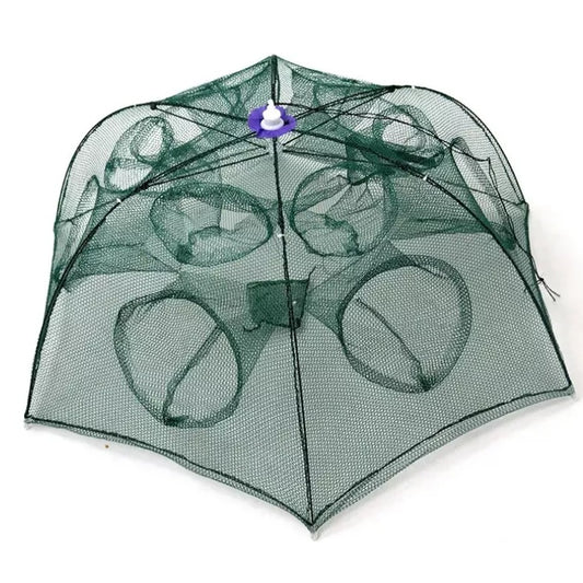 2222222222222222333_7c611469-f2bc-40f0-b4fd-1e67a23c2c56.jpg Trampa Para Peces 8 Bocas Verde Oscuro - Imagen 1