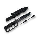 Cuchillo + Piña 2758A Táctica + Funda Y Accesorios