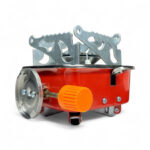 Cocina de camping cuadrada a gas