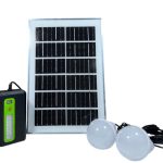 Bombitas + panel solar GD-1805