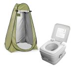 Inodoro Baño Quimico Portatil + Carpa Autoarmable Camping - Imagen 2