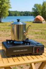 Tetera Acero 2lts + Anafe Portatil Ideal Hogar O Camping - Imagen 2