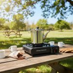 Tetera Acero 2lts + Anafe Portatil Ideal Hogar O Camping - Imagen 5