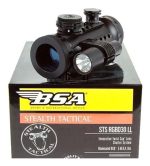 Visor Táctico Red Dot Con Laser Y Linterna Tactica Bsa - Imagen 3