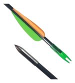 Combos Flecha Punta Fija Practica Fibra De Vidrio Arqueria - Imagen 7