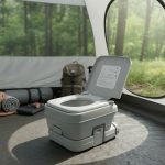 Inodoro Baño Quimico Portatil + Carpa Autoarmable Camping - Imagen 7