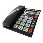 Teléfono Línea Números Grandes Negro KX-T8200CID