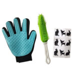 Guante y Cepillo Magnético Quita Pelo Pelusa + Stickers