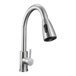 Canilla Monocomando Extensible Flexible Acero Inoxidable Cromada