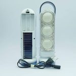 LINTERNA A PILA CON PANEL SOLAR Y RECARGABLE