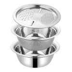 Bowl con Colador 28cm Multifunción 4 Piezas