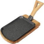 Plancha de Hierro con Mango y Base de Madera