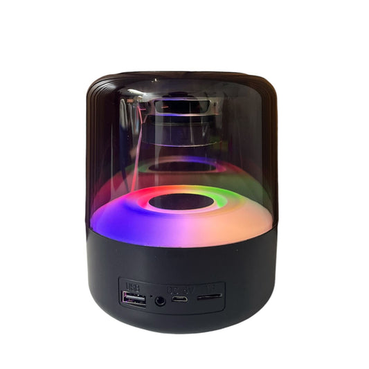 a6bef9e2-435e-49ee-9c1c-304d17338dd1.jpg Parlante Transparente Tambor LED Multicolor - Imagen 1