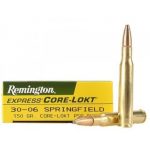 REMINGTON - BALA - CAL.30-06 SPRG 150 grains CORE-LOKT PSP (U$S 74.88)