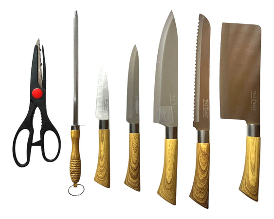 D_718267-MLU96286570366_102025-F.jpg Juego De Cuchillos Con Taco 8 Piezas - Imagen 1