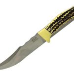 Cuchillo Símil Hueso En Verde 30cm