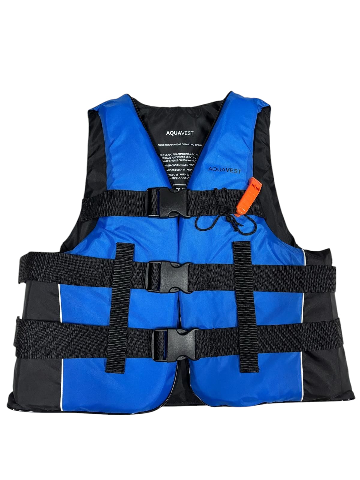 chaleco-aqua-1.jpeg Chaleco Salvavidas AquaVest con Silbato - Talle: XL 90-110 Kg - Imagen 1