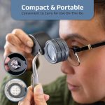 Lupa Plegable 5x 10x 15x Tri-view Tv-15 Plegable 3 Aumentos - Imagen 5