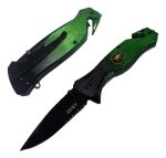 Navaja Cuchillo Táctico Supervivencia Con Rompe Cristales - Imagen 2