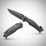 Navaja Flecha Calavera Modelo De La Muerte Black - Imagen 2