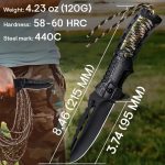 Navaja Multiuso Táctica Salvaje Plegable Cuchillo Superviven - Imagen 5