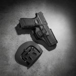 Canana Exterior Glock 17 19 23 34 35 Polimero Negro Rigido - Imagen 2