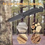 Navaja Tactica Militar Dentada Corta Soga Supervivencia - Imagen 5