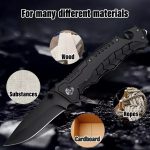 Navaja Tactica Militar Dentada Corta Soga Supervivencia - Imagen 7