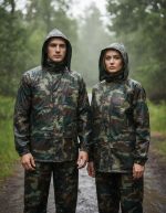 Equipo De Lluvia Unisex En Nylon/pvc Camuflado Digital - Imagen 4