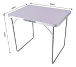 Mesa Plegable Rectangular60 X 80 X 67 Cm Liviana Y Portable - Imagen 3