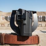 Canana Exterior Glock 17 19 23 34 35 Polimero Negro Rigido - Imagen 6