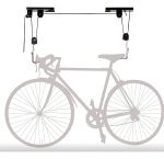 Soporte Para Techo Poleas 45kg Colgar Bicicletas Escaleras Color Negro - Imagen 2