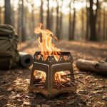 Estufa De Leña Acero Inoxidable Portátil Y Plegable Camping - Imagen 5