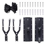 Soporte Para Techo Poleas 45kg Colgar Bicicletas Escaleras Color Negro - Imagen 7