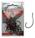 Anzuelos Marine Sports Super Maruseigo N°22 Negro X25 Piezas Pesca - Imagen 3