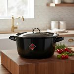 Cacerola Sue 24 Dos Asas Con Tapa Esmaltada Olla