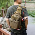 Mochila Bandolera De Pesca O Bolso Táctico Camping Multiusos