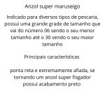 Anzuelos Marine Sports Super Maruseigo N°22 Negro X25 Piezas Pesca - Imagen 5