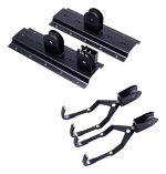 Soporte Para Techo Poleas 45kg Colgar Bicicletas Escaleras Color Negro - Imagen 9