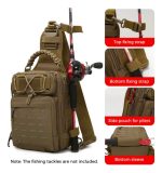 Mochila Bandolera De Pesca O Bolso Táctico Camping Multiusos - Imagen 6