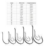 Anzuelos Marine Sports Super Maruseigo N°22 Negro X25 Piezas Pesca - Imagen 7