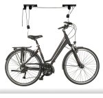 Soporte Para Techo Poleas 45kg Colgar Bicicletas Escaleras Color Negro - Imagen 5