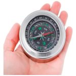 Brujula Treking Camping , Mini Camping Alta Calidad Acero Plateado