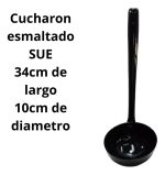 Cucharón Esmaltado Sue Utensilio 200ml 34cm Largo X 10cm - Imagen 5