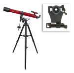 Telescopio Astronómico Carson Refractor Rp-400sp 50x-111x Con Trípode Aluminio Rojo - Imagen 2