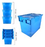 Contenedor Logística Apilables Tapa Caja Delivery 60x40x27 - Imagen 4