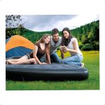 Colchón Inflable Klimber Dos Plazas Gris 191x137x22 Cm 220kg Resistente - Imagen 4