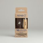 Navaja De Bolsillo Opinel N.8 + Funda De Cuero + Caja Carton Color Marrón Claro - Imagen 2