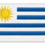 Parche Bordado Bandera Uruguay.