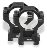 Anillas Tácticas 30 Mm Perfil Alto Montaje Rifle Titanium - Imagen 2